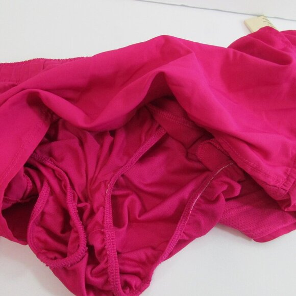 Athletic Works Shorts Womens 2XL Pink Solid Lined Stretch Workwear Elastic Waist - Picture 5 of 10